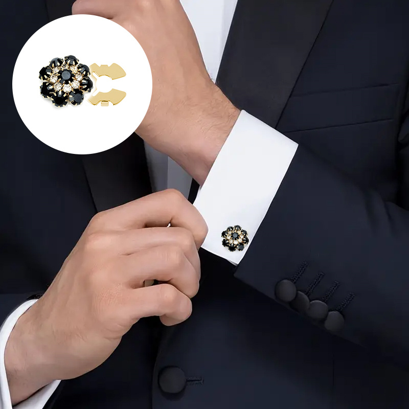 Shirt Button Box Rhinestone Bu - Flower Frog Pin reseña y precio