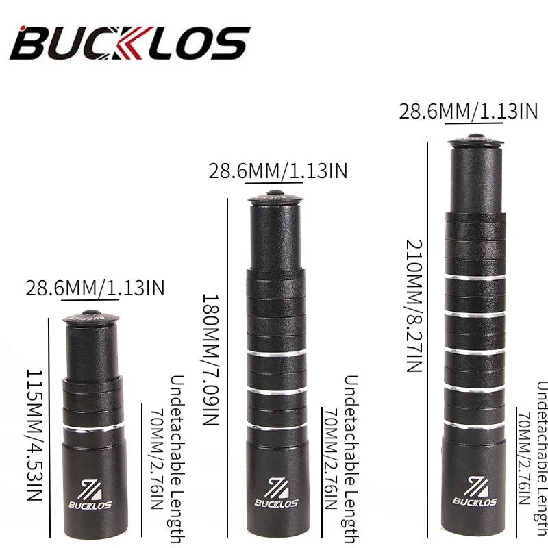 BUCKLOS Bicycle Fork Stem Rise - Stem Extender Tube reseña y precio