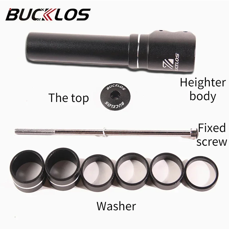 BUCKLOS Bicycle Fork Stem Rise - Stem Extender Tube reseña y precio