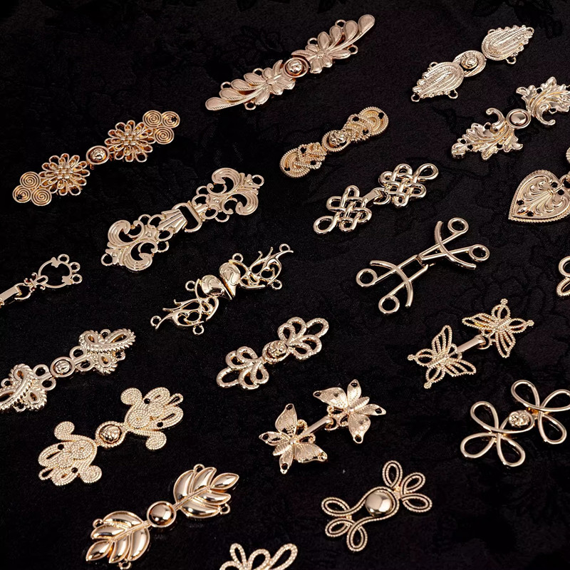 5pcs Retro Metal Button Sweate - Flower Frog Pin reseña y precio