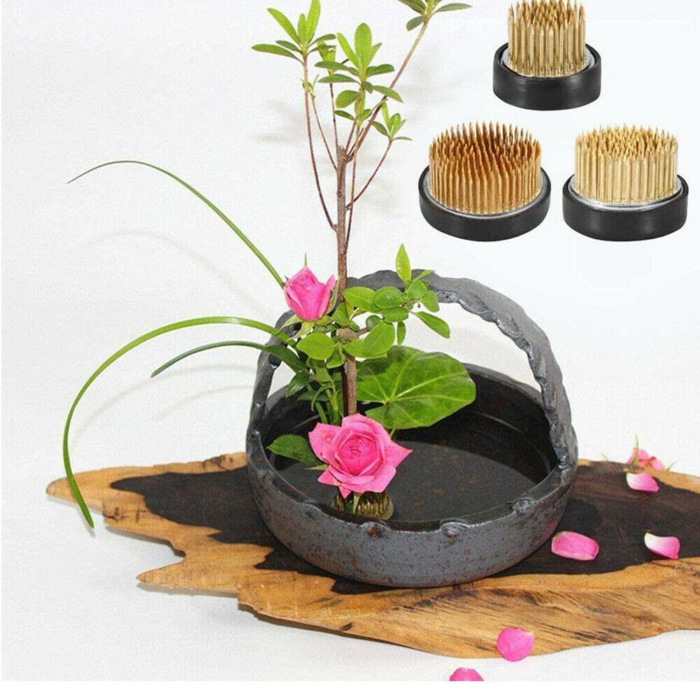 Round Ikebana Flower Frog With - Flower Frog Pin reseña y precio