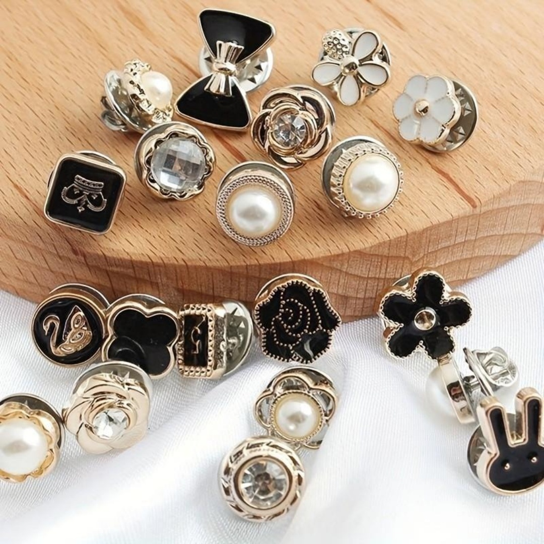 10 Counts Brooch Buttons for W - Flower Frog Pin reseña y precio