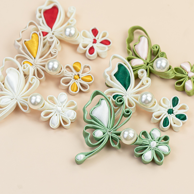 Chinese Frog Closures Butterfl - Flower Frog Pin reseña y precio
