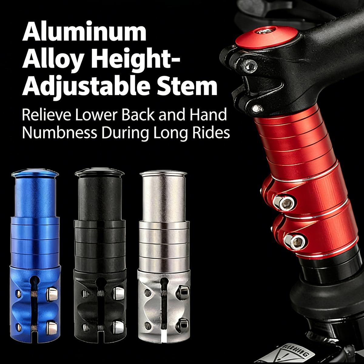 1pc Bicycle Stem Riser Head Tu - Stem Extender Tube reseña y precio
