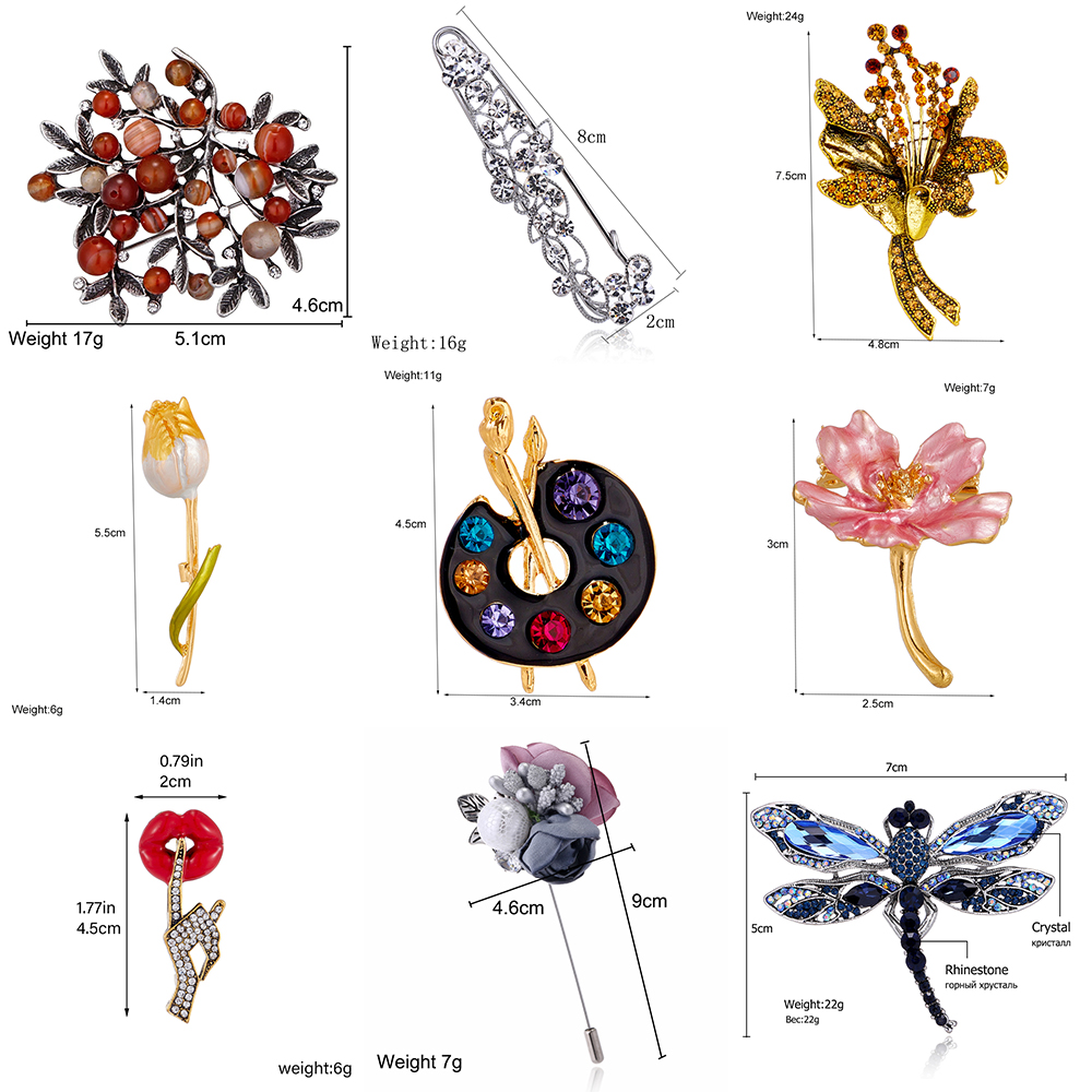 YAOLOGE Novel Chic Flower Broo - Flower Frog Pin reseña y precio