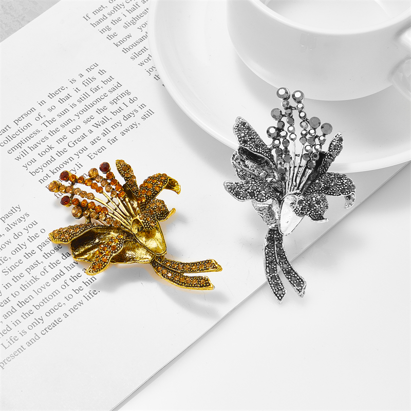 YAOLOGE Novel Chic Flower Broo - Flower Frog Pin reseña y precio