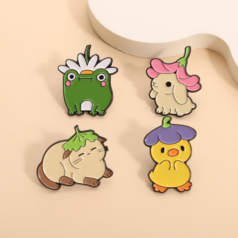 Flowers Leaf Hat Enamel Pins C - Flower Frog Pin reseña y precio