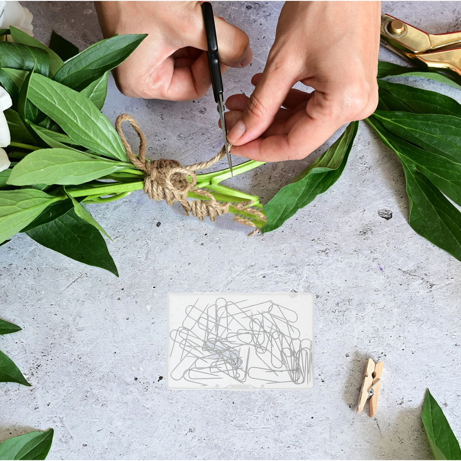 50Pcs U Shaped Pins Stainless  - Flower Frog Pin reseña y precio